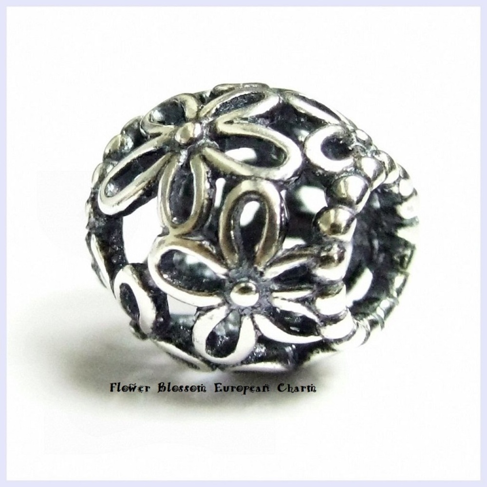Openwork Flower Blossom European Charm This item is sold out
